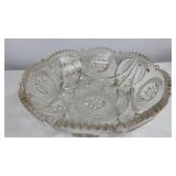 Heavy Crystal glass serving bowl