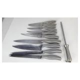 Stainless steel set of knifes