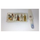 Cermaic Platter & Serving Knife