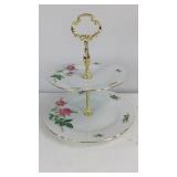 Two-Tier Porcelain Christineholm serving rack