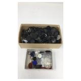 Assorted Buttons & Pins Lot