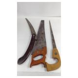 Sears, Keystone saws, set of three