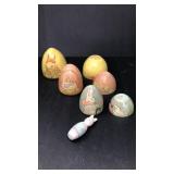 Lillian Vernon Nesting Wooden Eggs w/ Bunny
