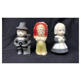 Set of 3 Vintage Thanksgiving Candles