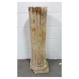 Rustic plaster column