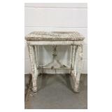Wicker side table