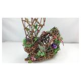 Wicker rabbit decoration