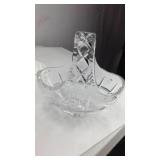 Cut crystal basket