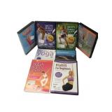 Lot of 8 Fitness and Yoga Workout DVDs