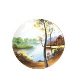 Aiyo China Hand-Painted Landscape Porcelain Plate