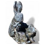 Concrete Rabbit Garden Planter