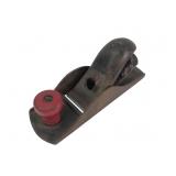 Vintage Cast Iron Block Plane with Red Knob