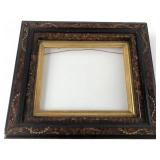 Faux Tortoiseshell and Gilt Wood Picture Frame