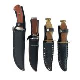 Ridge Runner and Pakistan Fixed Blade Knife Lot