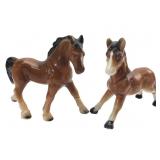 VTG Porcelain Horse and Pony Figurines, Pr.