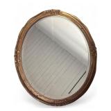 Gilt Composition Oval Wall Mirror