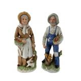 Home Interiors Harvest Couple Porcelain Figures #1