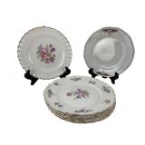 Leigh Potters Leigh Ware and Assorted Floral Plate