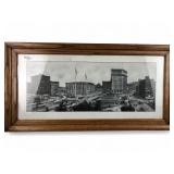 Antique Panoramic Photograph of Cleveland Public S