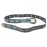 Sand Castle USA Western Style Mesh and Leather Bel