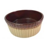 Hull Pottery Brown Drip Glaze Stoneware Bowl