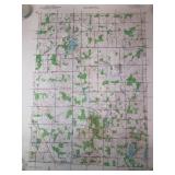 1945 USGS Hadley, Michigan 7.5-Minute Topo Map