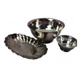 Reed & Barton Silverplate Paul Revere Bowls & Tray
