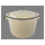 Vintage Enamelware Lidded Stockpot