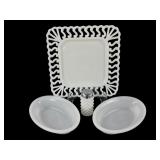 Glasbake and Milk Glass Tableware Group