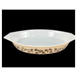 Pyrex Woodland Pattern 1 1/2 Quart Oval Casserole