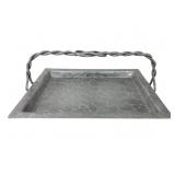 Keystoneware Hand Hammered Aluminum Serving Tray