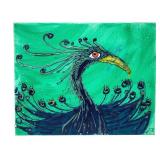 Deborah Signed Original Textured Acrylic Peacock P
