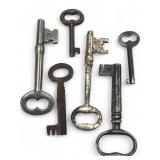 VTG Assorted Iron and Steel Skeleton Keys, Set of