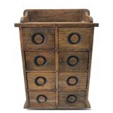 VTG Wood Apothecary Herb and Spice Cabinet