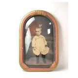 Antique Chicago Portrait Co. Hand Painted Photogra