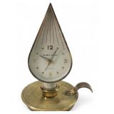 Phinney-Walker MCM Brass Flame Alarm Clock