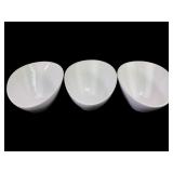 Dowan Modern Ceramic Slanted Serving Bowls (3)