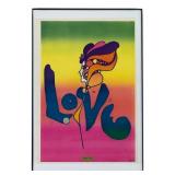 1969 Peter Max "Love" Psychedelic Poster