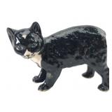 Rare Rushton Pottery IOM Porcelain Tuxedo Cat