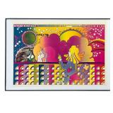 1969 Peter Max Moon Must Land Apollo 11 Poster