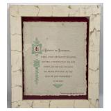 Framed Handmade Paper Quote Artwork