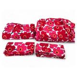 Marimekko Unikko King Size Cotton Sheet Set