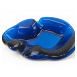 Blenko Cobalt Blue Free-Form Amoeba Glass Bowl