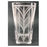 Tiffany & Co Wheat Leaf Crystal Vase