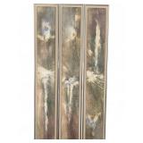 Lehman Signed 3 Panel Handmade Paper Artwork