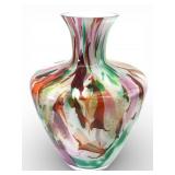 Fidrio Style Mixed Color Glass Vase