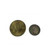 Cumberland Gardens Token and 1926 Swiss 10 Rappen