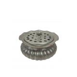 KP Pewter Italy Fluted Potpourri Bowl with Lid