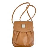 Tignanello Brown Pebbled Leather Crossbody Bag