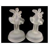 Pr. Art Deco Style Frosted Glass Dancing Couple